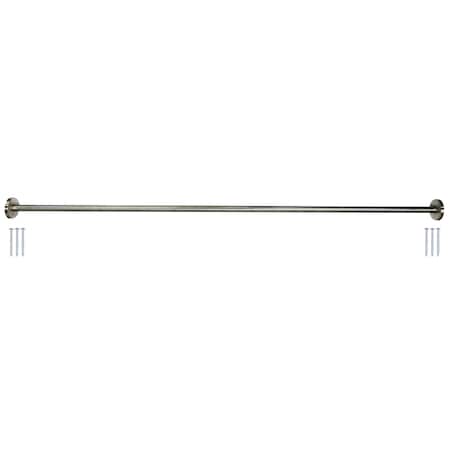 Bluevue Stainless Steel Shower Curtain Rod, 5FT, Brushed Nickel SRS-60-BN
